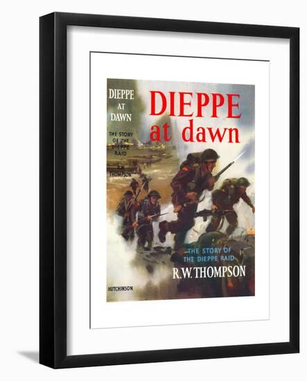 Book Cover for 'Dieppe at Dawn - the story of the Dieppe raid', 1956-Laurence Fish-Framed Giclee Print