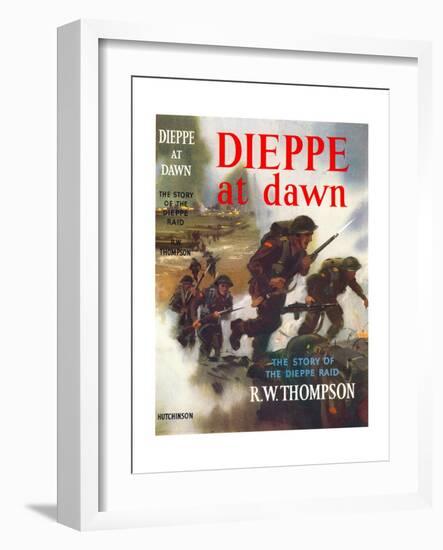 Book Cover for 'Dieppe at Dawn - the story of the Dieppe raid', 1956-Laurence Fish-Framed Giclee Print