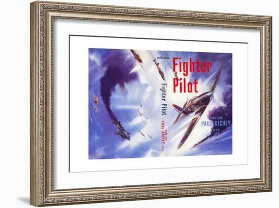 Book Cover for 'Fighter Pilot', 1955-Laurence Fish-Framed Giclee Print