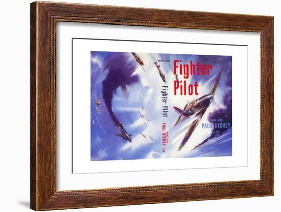 Book Cover for 'Fighter Pilot', 1955-Laurence Fish-Framed Giclee Print