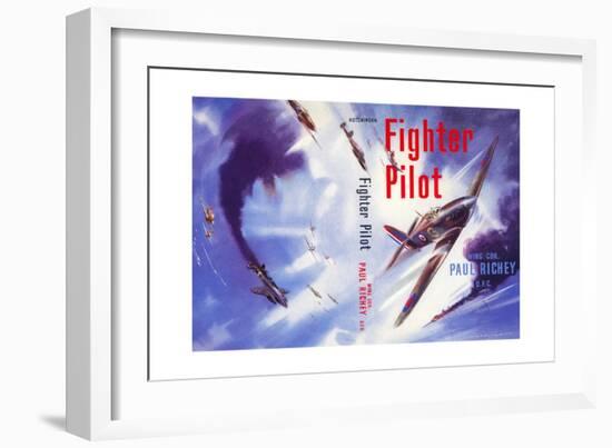 Book Cover for 'Fighter Pilot', 1955-Laurence Fish-Framed Giclee Print