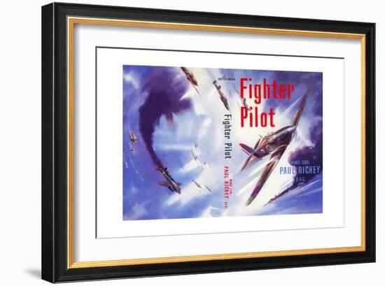 Book Cover for 'Fighter Pilot', 1955-Laurence Fish-Framed Giclee Print