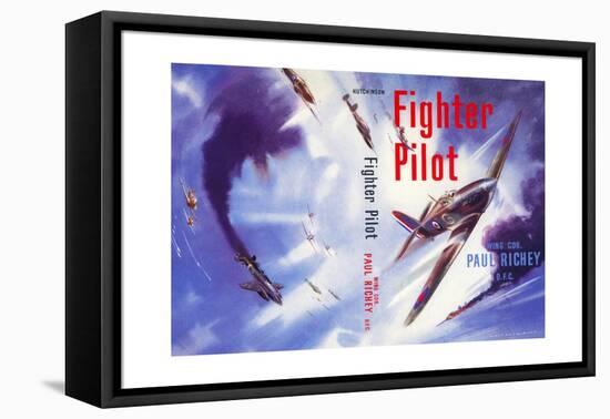 Book Cover for 'Fighter Pilot', 1955-Laurence Fish-Framed Premier Image Canvas