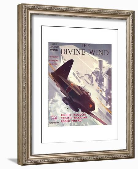 Book Cover for 'The Divine Wind', 1950s-Laurence Fish-Framed Giclee Print