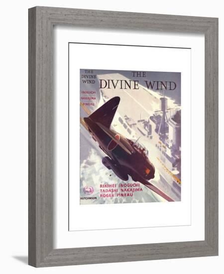 Book Cover for 'The Divine Wind', 1950s-Laurence Fish-Framed Giclee Print