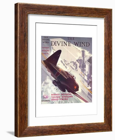 Book Cover for 'The Divine Wind', 1950s-Laurence Fish-Framed Giclee Print