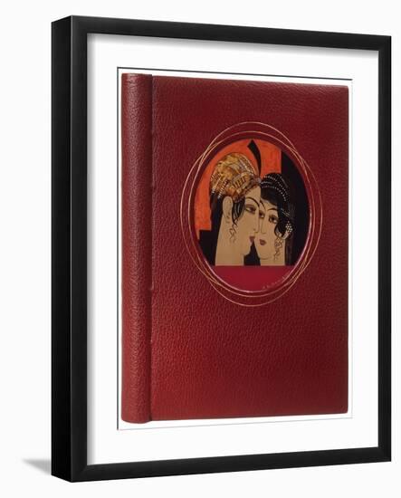 Book Cover of 'Histoire Charmante De L'Adolescente Sucre D'Amour' by Joseph Charles Mardrus, 1927-Francois-Louis Schmied-Framed Giclee Print