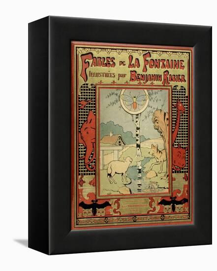 Book Cover of La Fontaine's Fables-Benjamin Rabier-Framed Stretched Canvas