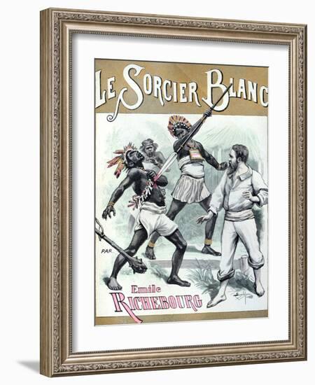 Book Cover of the White Sorcerer 1897-Chris Hellier-Framed Photographic Print