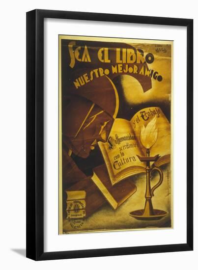 Book is Our Best Friend-null-Framed Art Print