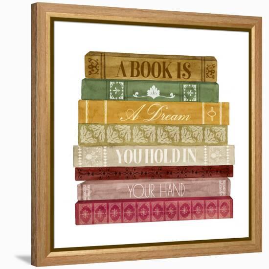 Book Lover I-Grace Popp-Framed Stretched Canvas