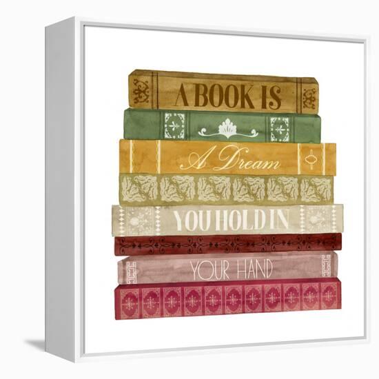 Book Lover I-Grace Popp-Framed Stretched Canvas