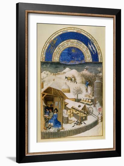 Book Of Hours: February-null-Framed Giclee Print