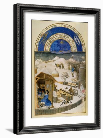 Book Of Hours: February-null-Framed Giclee Print