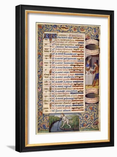 Book of Hours of King Charles VIII of France, 1494-Jacques Besançon-Framed Giclee Print