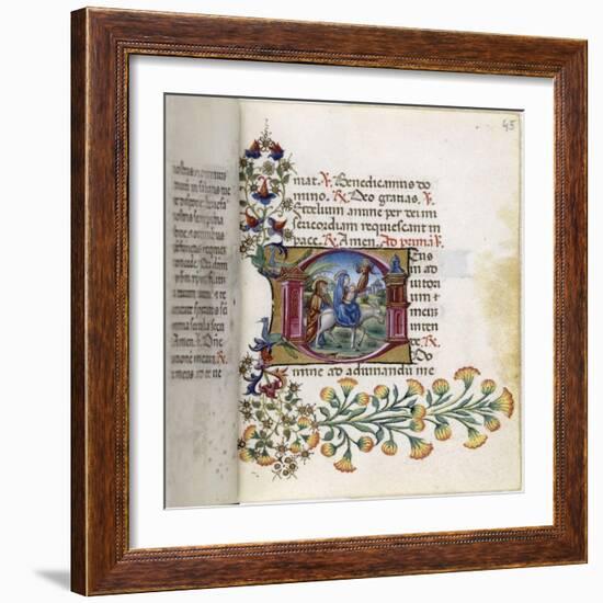 Book of Hours Torriani. Horae Secundum Usum Romanum-null-Framed Giclee Print