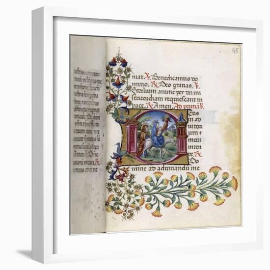 Book of Hours Torriani. Horae Secundum Usum Romanum-null-Framed Giclee Print