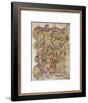 Book of Kells: Christ Page-null-Framed Giclee Print