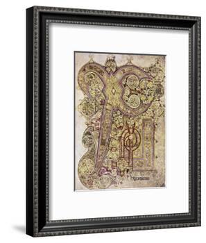 Book of Kells: Christ Page-null-Framed Giclee Print