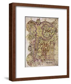 Book of Kells: Christ Page-null-Framed Giclee Print
