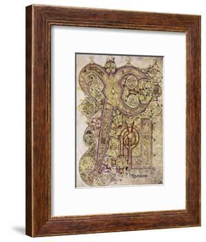 Book of Kells: Christ Page-null-Framed Giclee Print