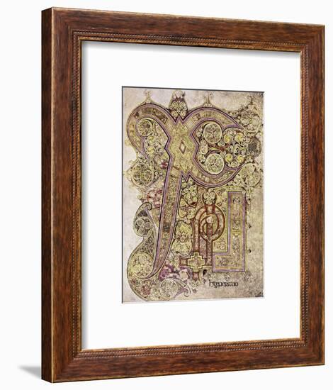 Book of Kells: Christ Page-null-Framed Giclee Print