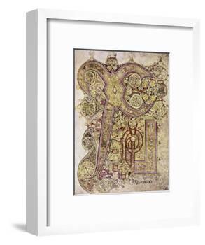 Book of Kells: Christ Page-null-Framed Giclee Print