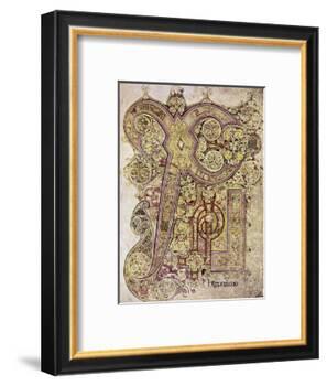 Book of Kells: Christ Page-null-Framed Giclee Print