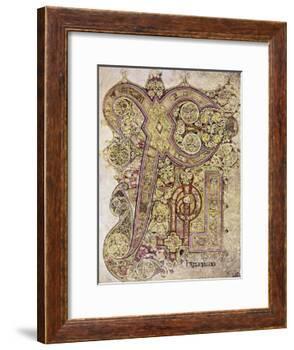 Book of Kells: Christ Page-null-Framed Giclee Print