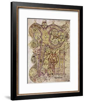 Book of Kells: Christ Page-null-Framed Giclee Print