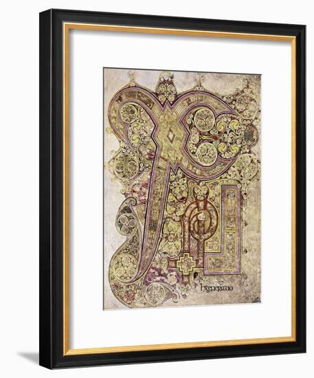 Book of Kells: Christ Page-null-Framed Giclee Print