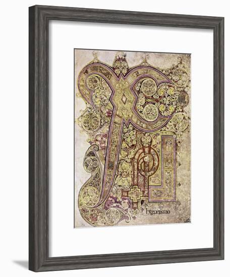 Book of Kells: Christ Page-null-Framed Giclee Print