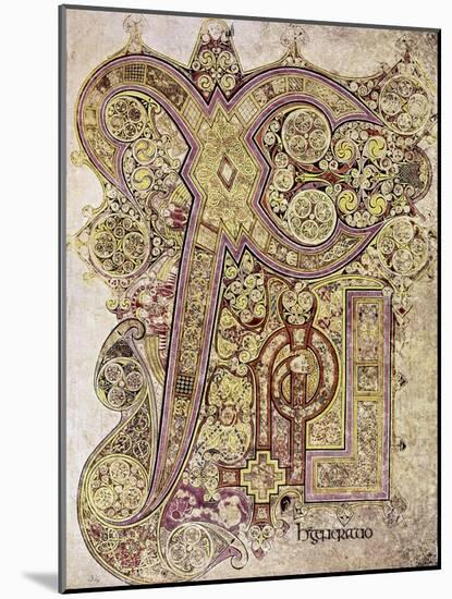 Book of Kells: Christ Page-null-Mounted Giclee Print