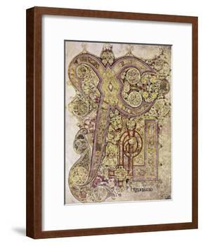 Book of Kells: Christ Page-null-Framed Giclee Print