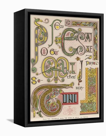 Book of Kells Illuminating Examples-null-Framed Premier Image Canvas