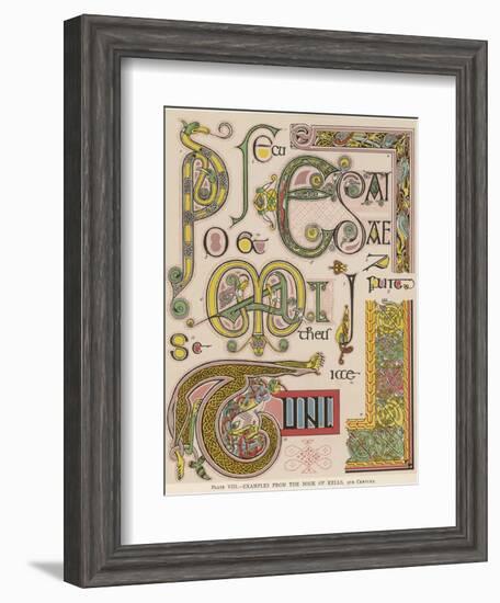 Book of Kells Illuminating Examples-null-Framed Photographic Print