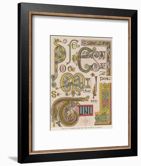 Book of Kells Illuminating Examples-null-Framed Photographic Print