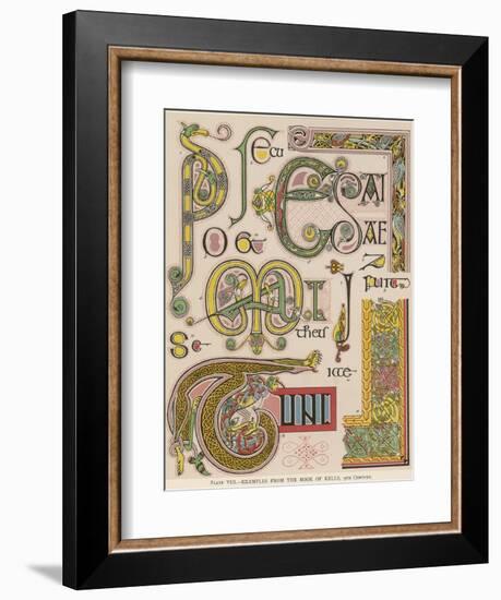 Book of Kells Illuminating Examples-null-Framed Photographic Print