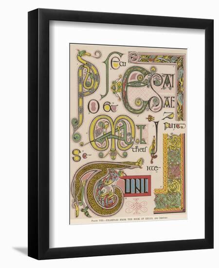 Book of Kells Illuminating Examples-null-Framed Photographic Print