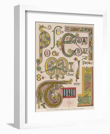 Book of Kells Illuminating Examples-null-Framed Photographic Print