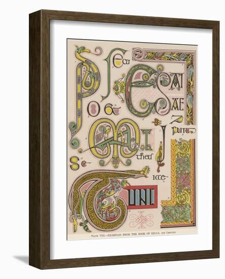 Book of Kells Illuminating Examples-null-Framed Photographic Print