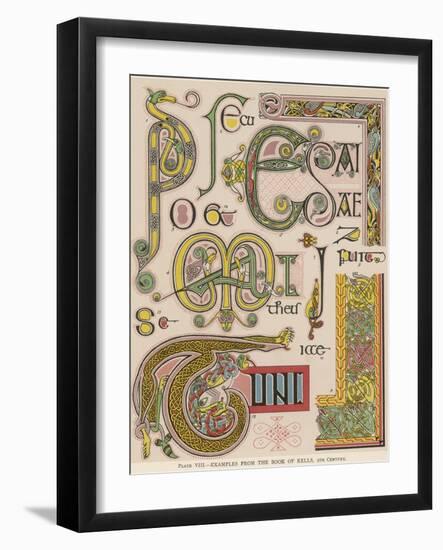 Book of Kells Illuminating Examples-null-Framed Photographic Print