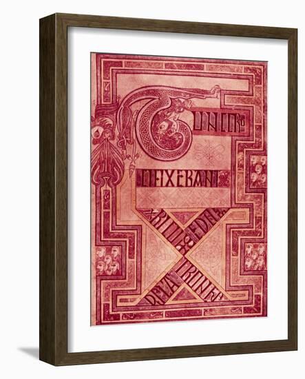 Book of Kells: T Letters-null-Framed Giclee Print