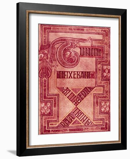 Book of Kells: T Letters-null-Framed Giclee Print