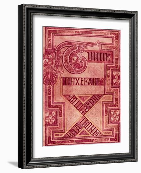 Book of Kells: T Letters-null-Framed Giclee Print