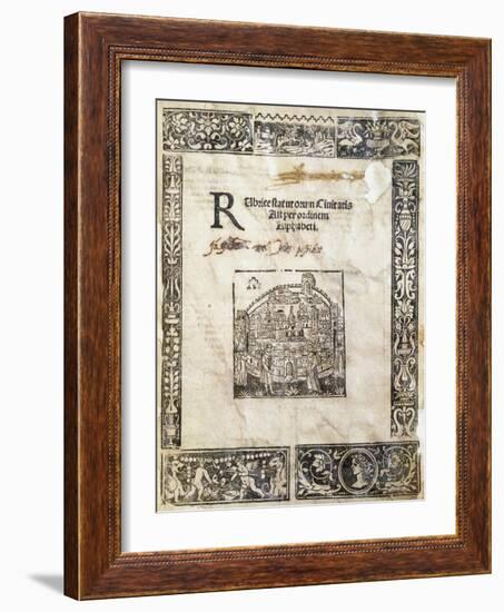 Book of Statutes of City of Asti, Italy-null-Framed Giclee Print