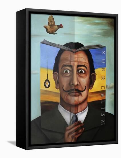 Book of Surrealism-Leah Saulnier-Framed Premier Image Canvas