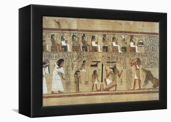 Book of the Dead or Papyrus of Ani-null-Framed Stretched Canvas