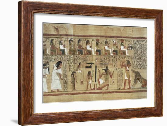 Book of the Dead or Papyrus of Ani-null-Framed Art Print