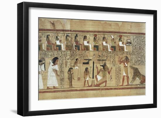 Book of the Dead or Papyrus of Ani-null-Framed Art Print